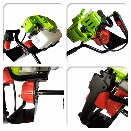 Tree Planting Machine Two Stroke High Power Planting Digging Hole Piling Machine 52cc Petrol Earth Auger